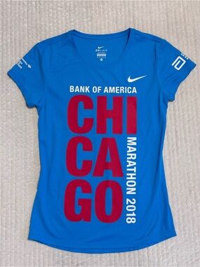 Nike 2018 Chicago Marathon Official Runners Women’s Shirt | New